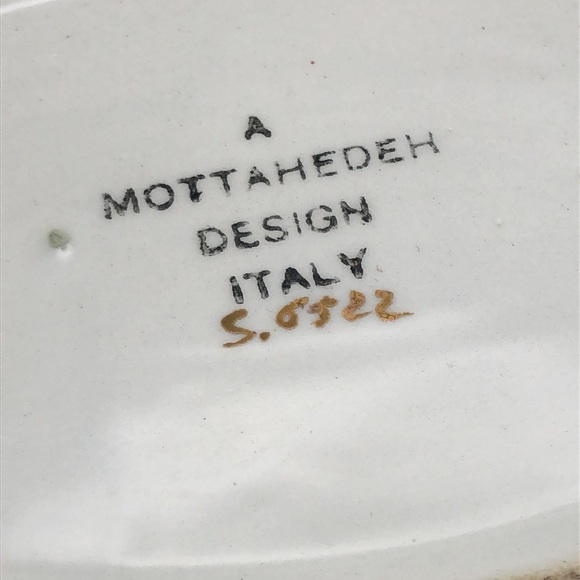 Vintage Mottahedeh Daisy Scalloped Dish. Made in Italy. Numbered S6522 - Picture 5 of 14
